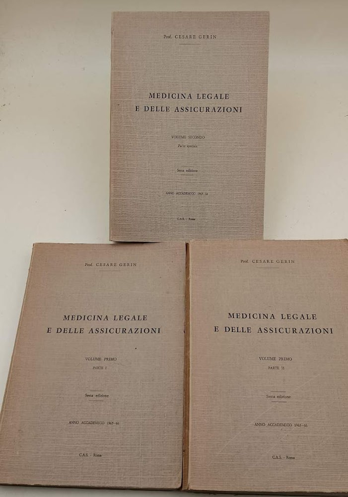 MEDICINA LEGALE E DELLE ASSICURAZIONI - 3 VOLL(1965)