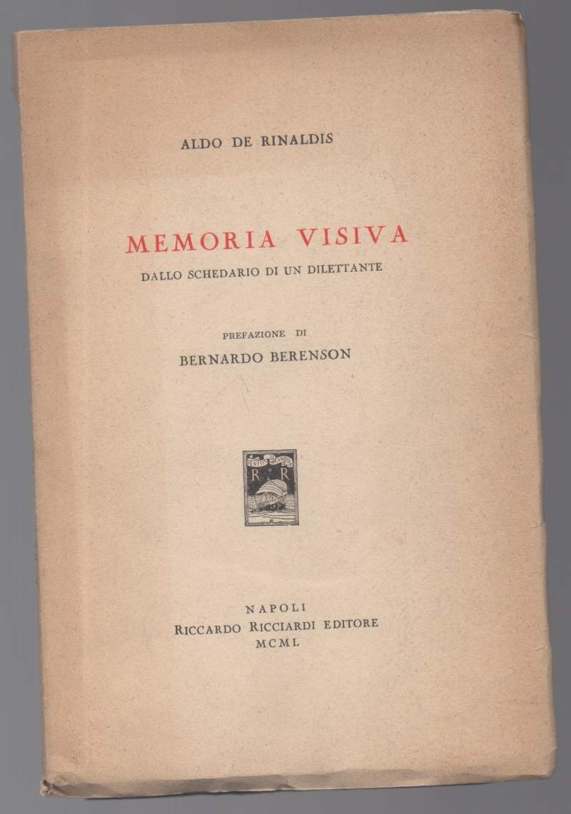 MEMORIA VISIVA dallo schedario di un dilettante (1950)