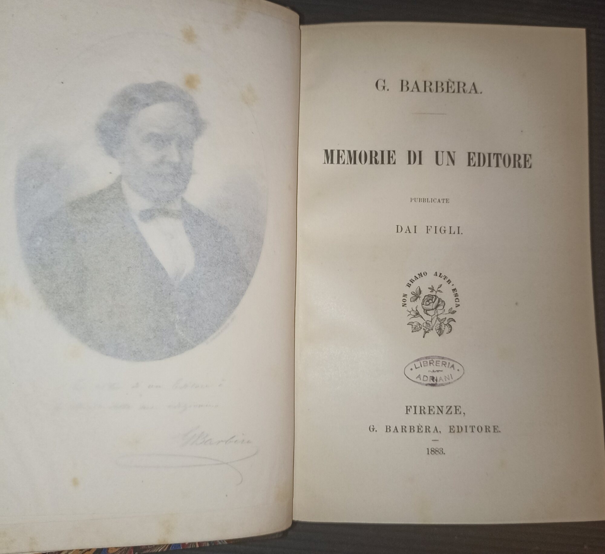 Memorie di un editore pubblicate dai figli