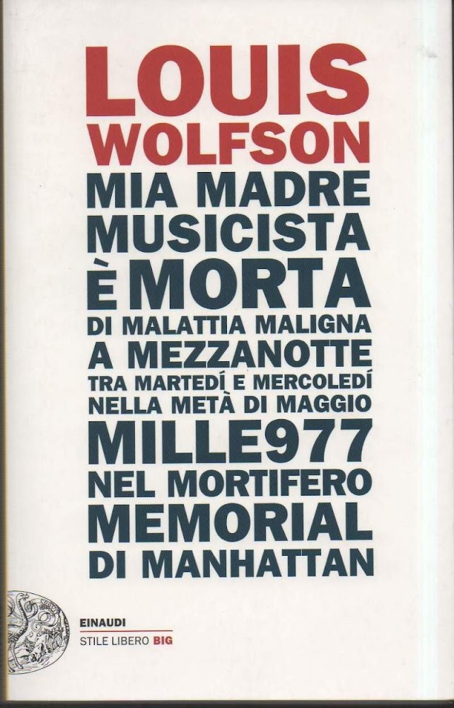MIA MADRE MUSICISTA E' MORTA DI MALATTIA MALIGNA a mezzanotte …