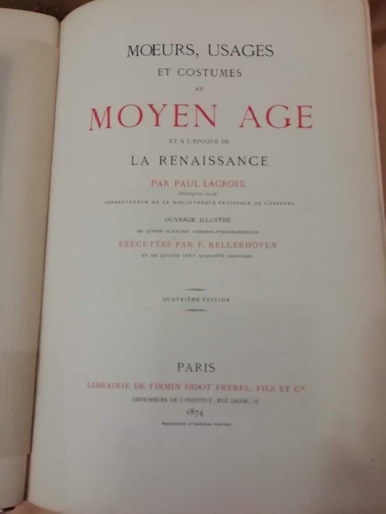 MOEURS, USAGES ET COSTUMES AU MOYEN AGE et a l'époque …