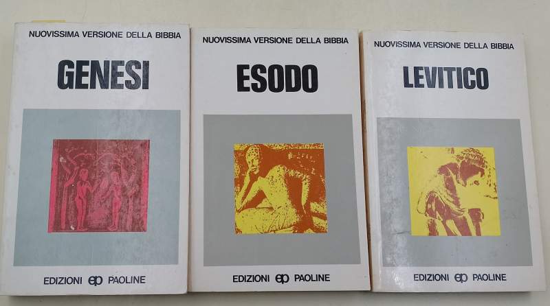 NUOVISSIMA VERSIONE DELLA BIBBIA DAI TESTI ORIGINALI- voll. 1-2-3(1976/80/84)
