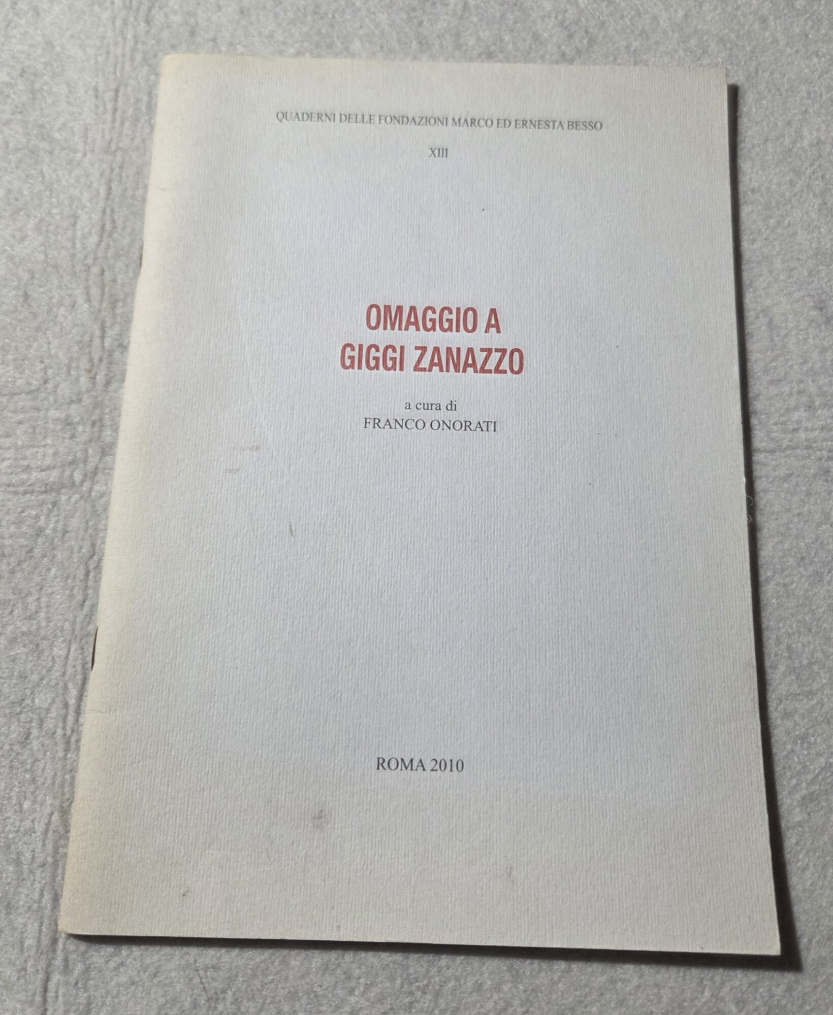 Omaggio a Gigi Zanazzo