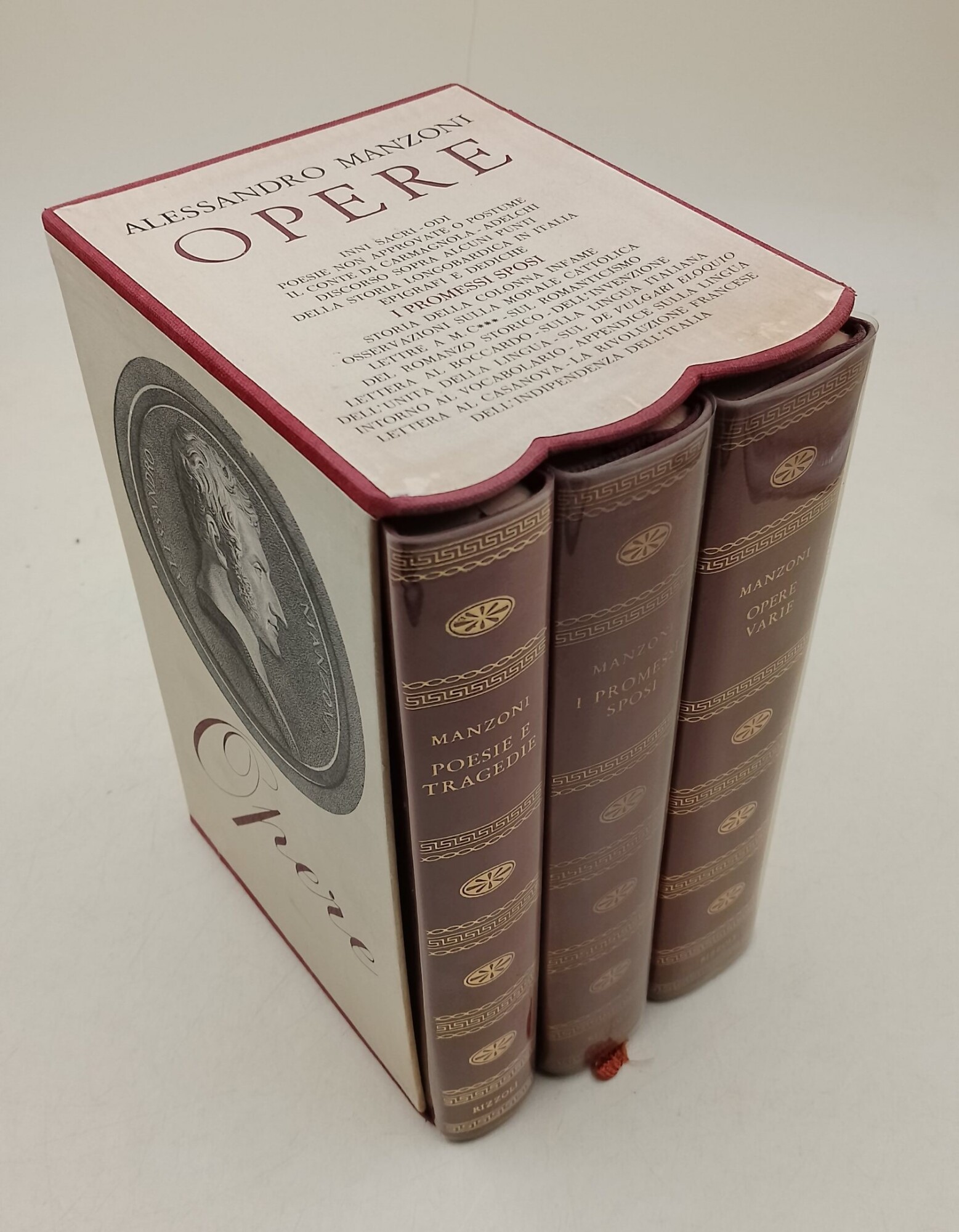 Opere- I promessi sposi-Poesie e tragedie- Opere varie-3 voll.