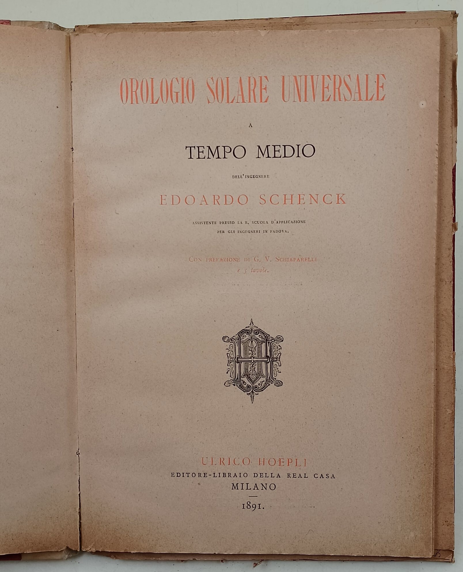 Orologio solare universale a tempo medio