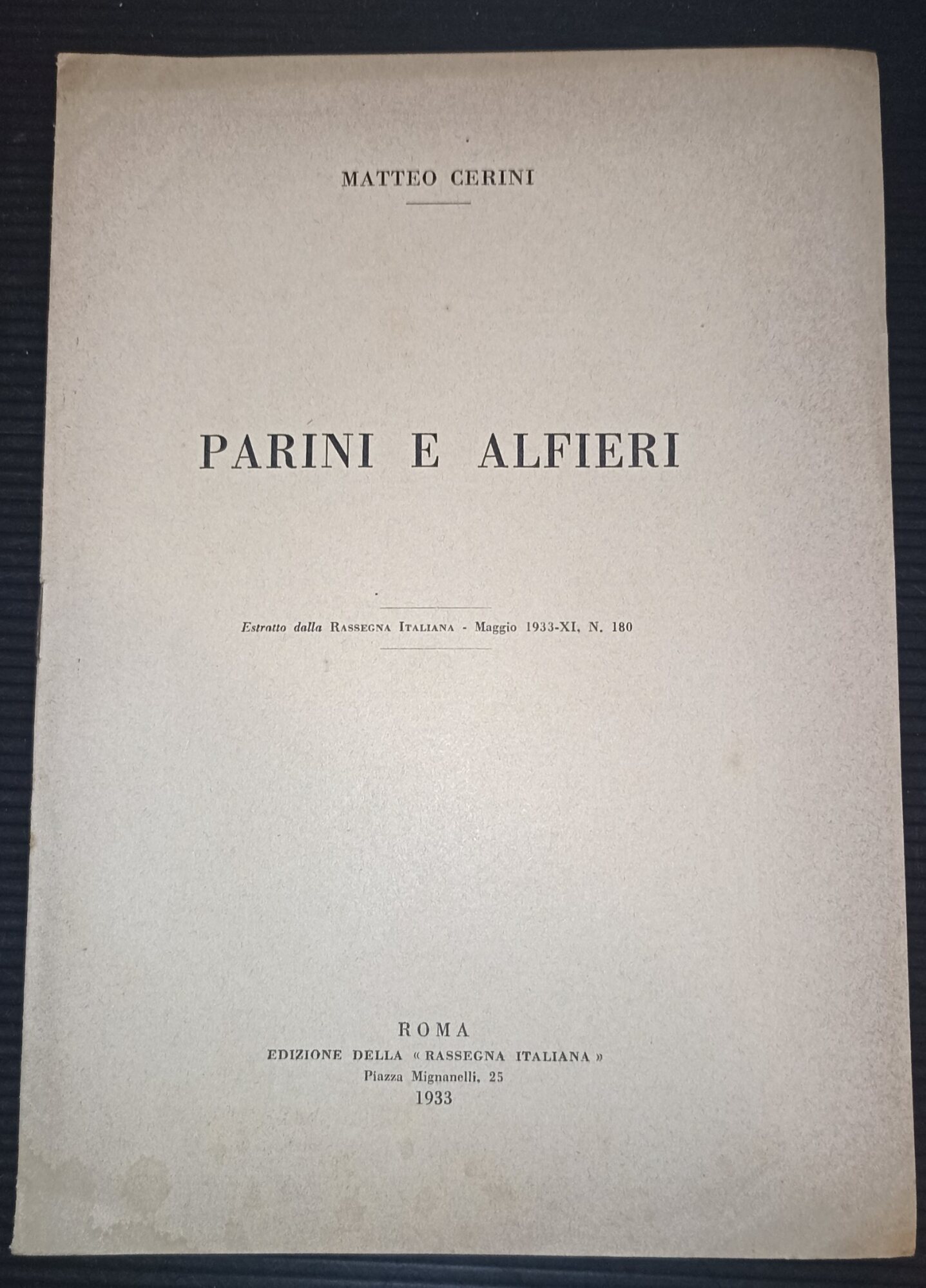 Parini e Alfieri