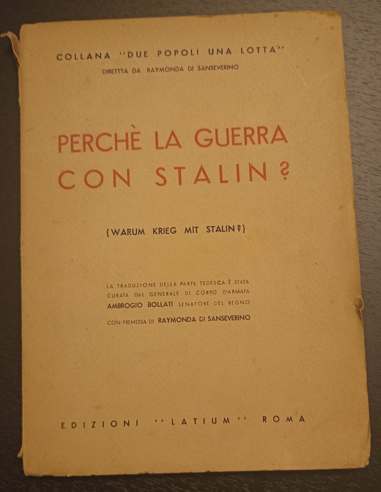 Perchè la guerra con Stalin?