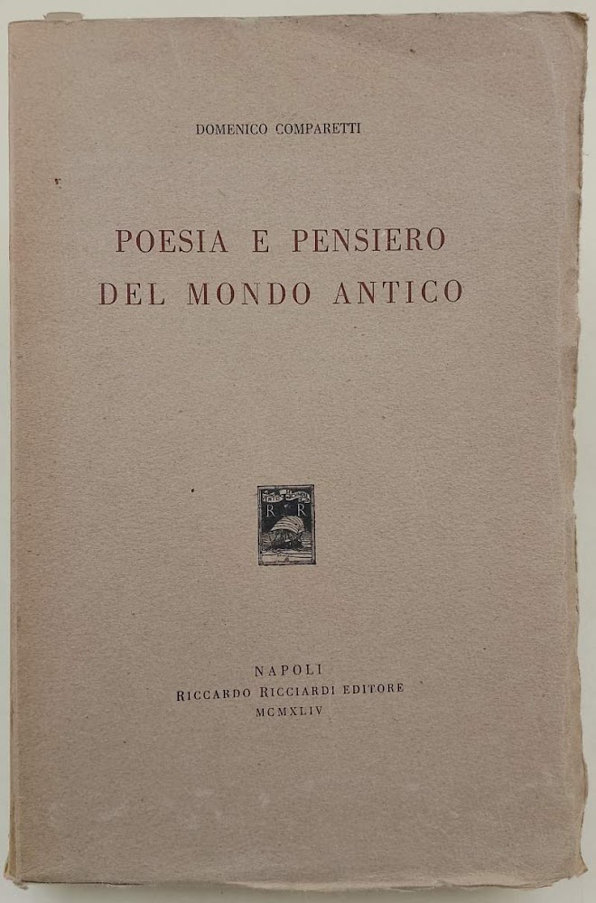 POESIA E PENSIERO NEL MONDO ANTICO (1944)