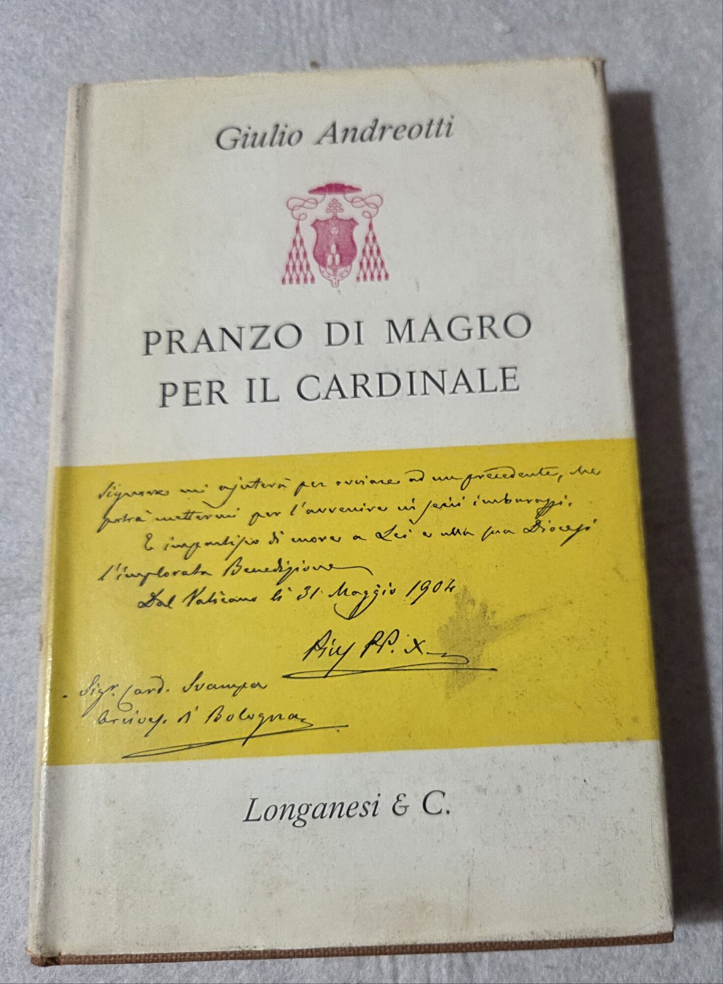 Pranzo di magro per il Cardinale