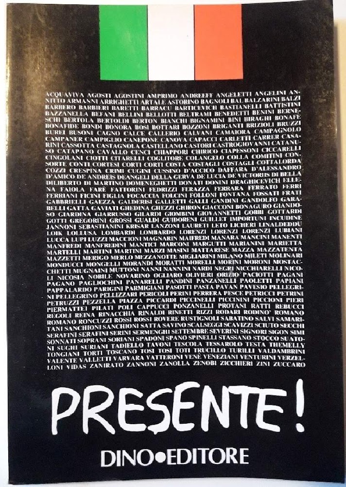 PRESENTE-ALBO D'ORO DEI CADUTI DELLE SCUOLE ALLIEVI UFFICIALI DELLA GUARDIA …