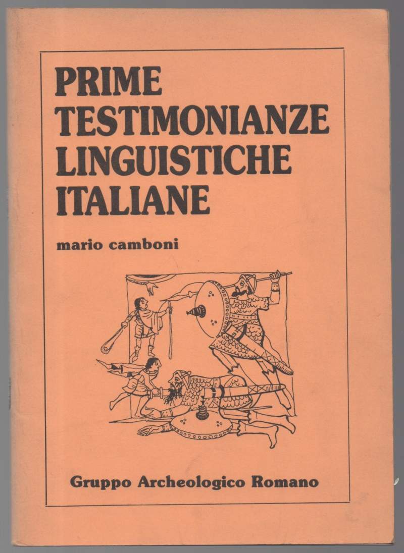 PRIME TESTIMONIANZE LINGUISTICHE ITALIANE (1983)