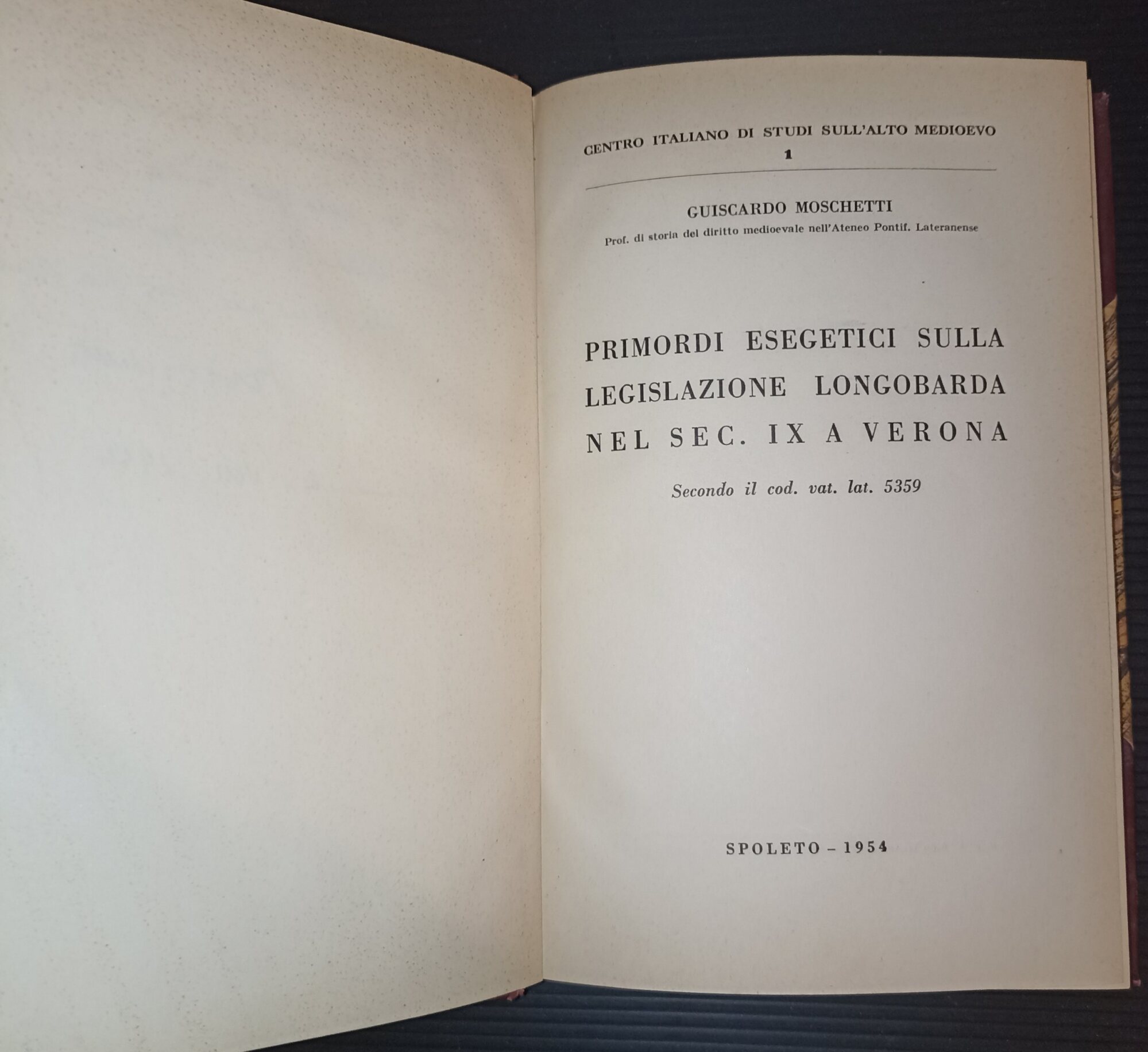 Primordi esegetici sulla legislazione longobarda nel sec. IX a Verona-secondo …