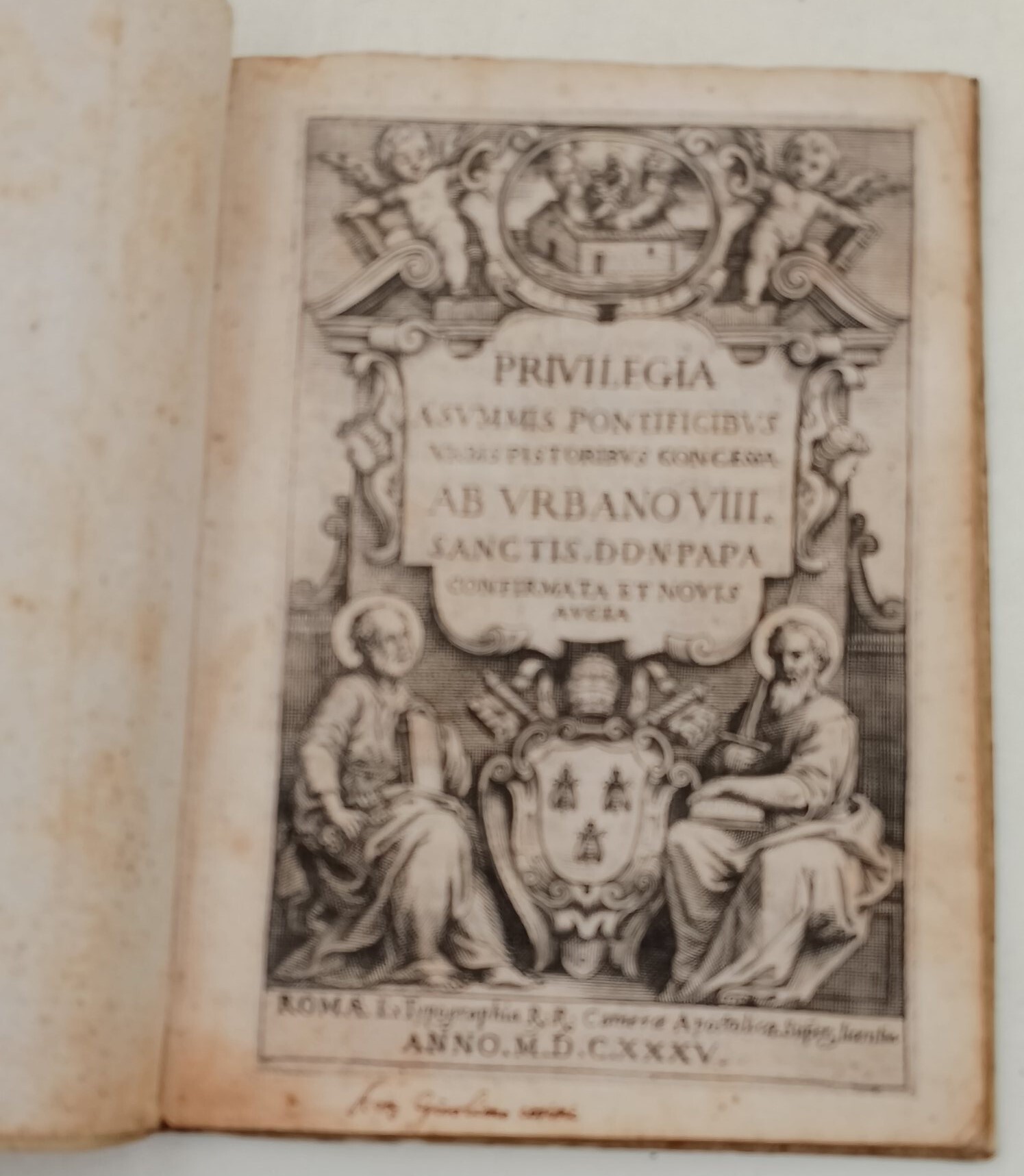 PRIVILEGIA A SUMMIS PONTIFICIBUS URBIS PISTORIBUS CONCESSA AB URBANO VIII. …