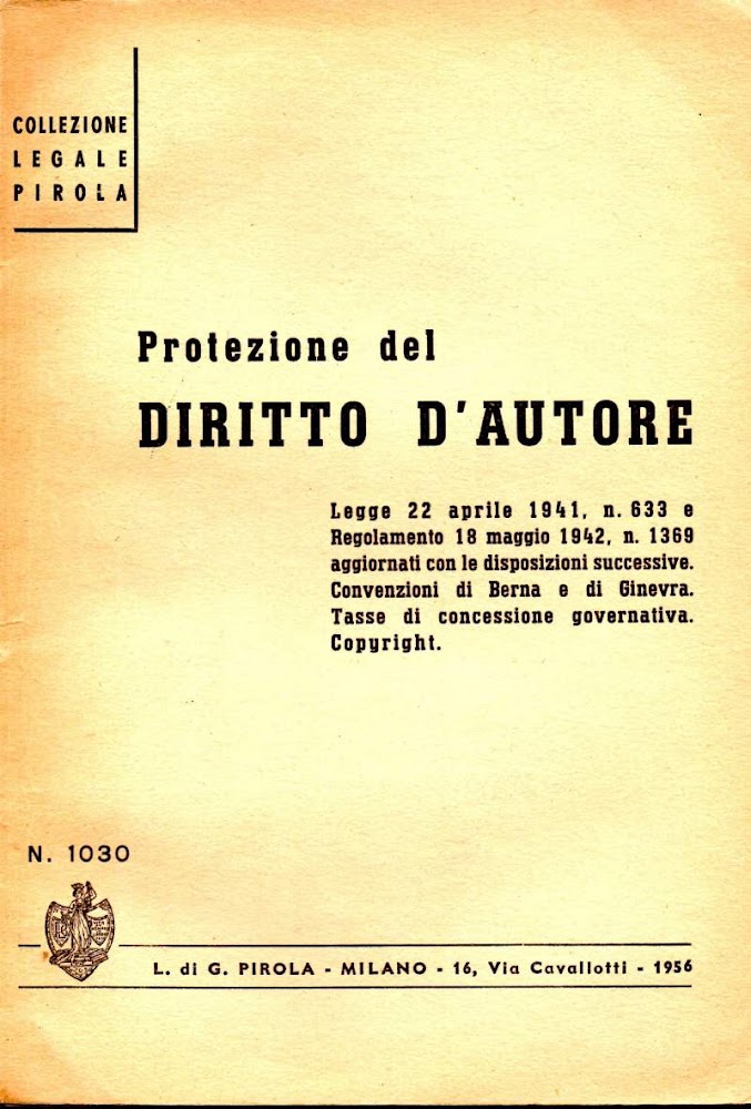 PROTEZIONE DEL DIRITTO D'AUTORE