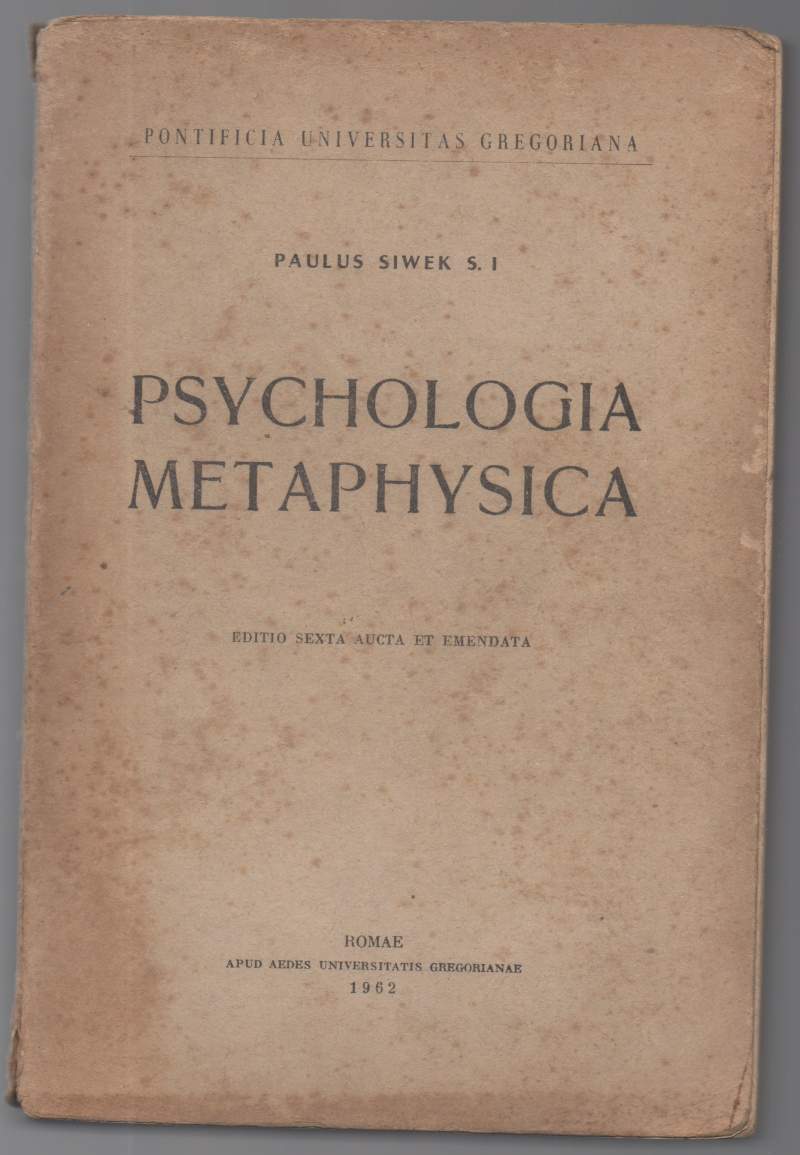 Psychologia metaphysica