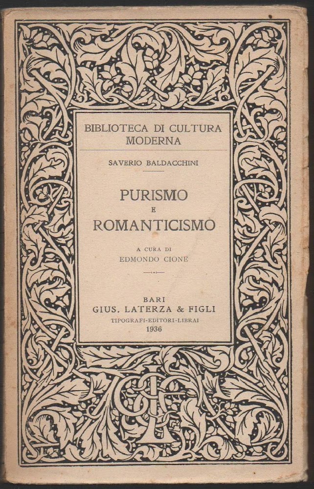 PURISMO E ROMANTICISMO (1936)