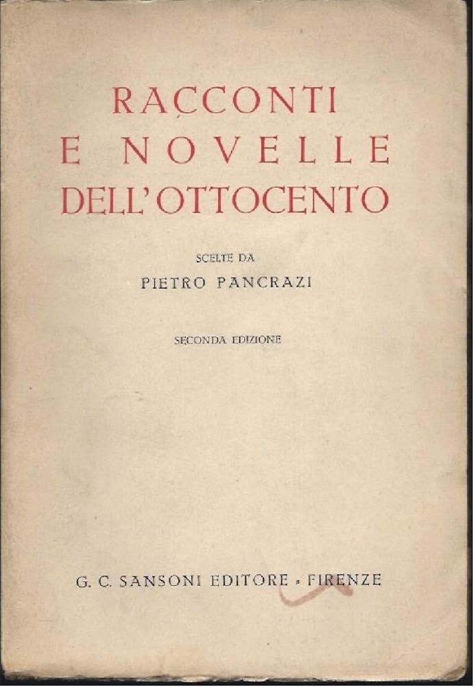 RACCONTI E NOVELLE DELL'OTTOCENTO
