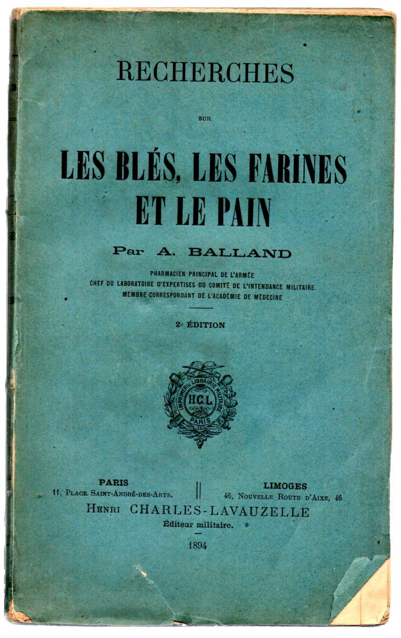 RECHERCHES SUR LES BLES, LES FARINES ET LE PAIN