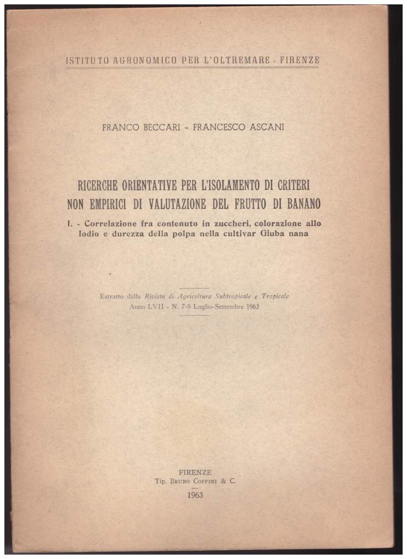 RICERCHE ORIENTATIVE PER L'ISOLAMENTO DI CRITERI NON EMPIRICI DI VALUTAZIONE …