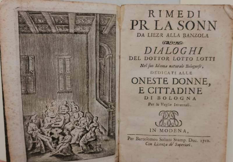 RIMEDI PR LA SONN DA LIEZR ALLA BANZOLA(1712)
