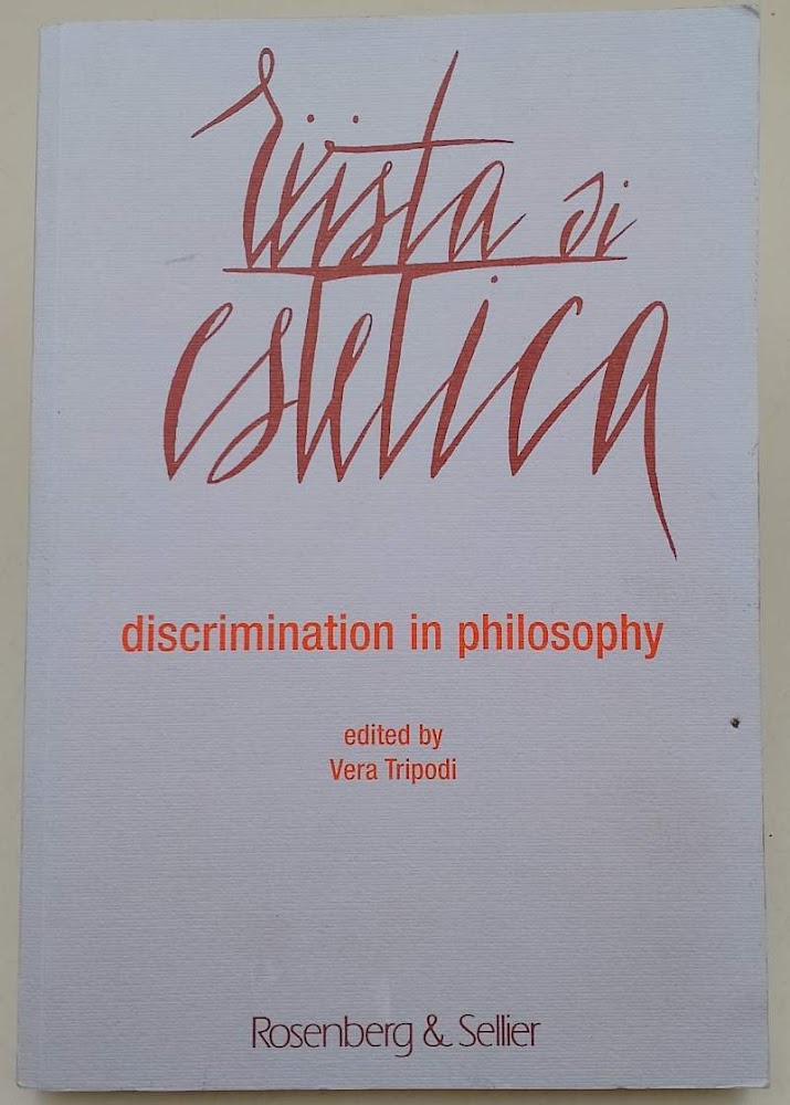 RIVISTA DI ESTETICA- DISCRIMINATION IN PHILOSOPHY( 2017)