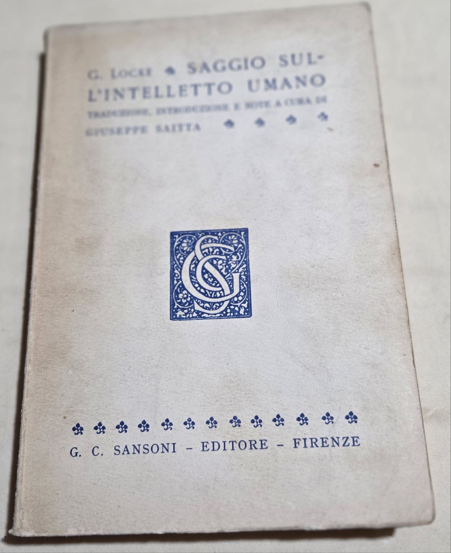 Saggio sull'intelletto umano