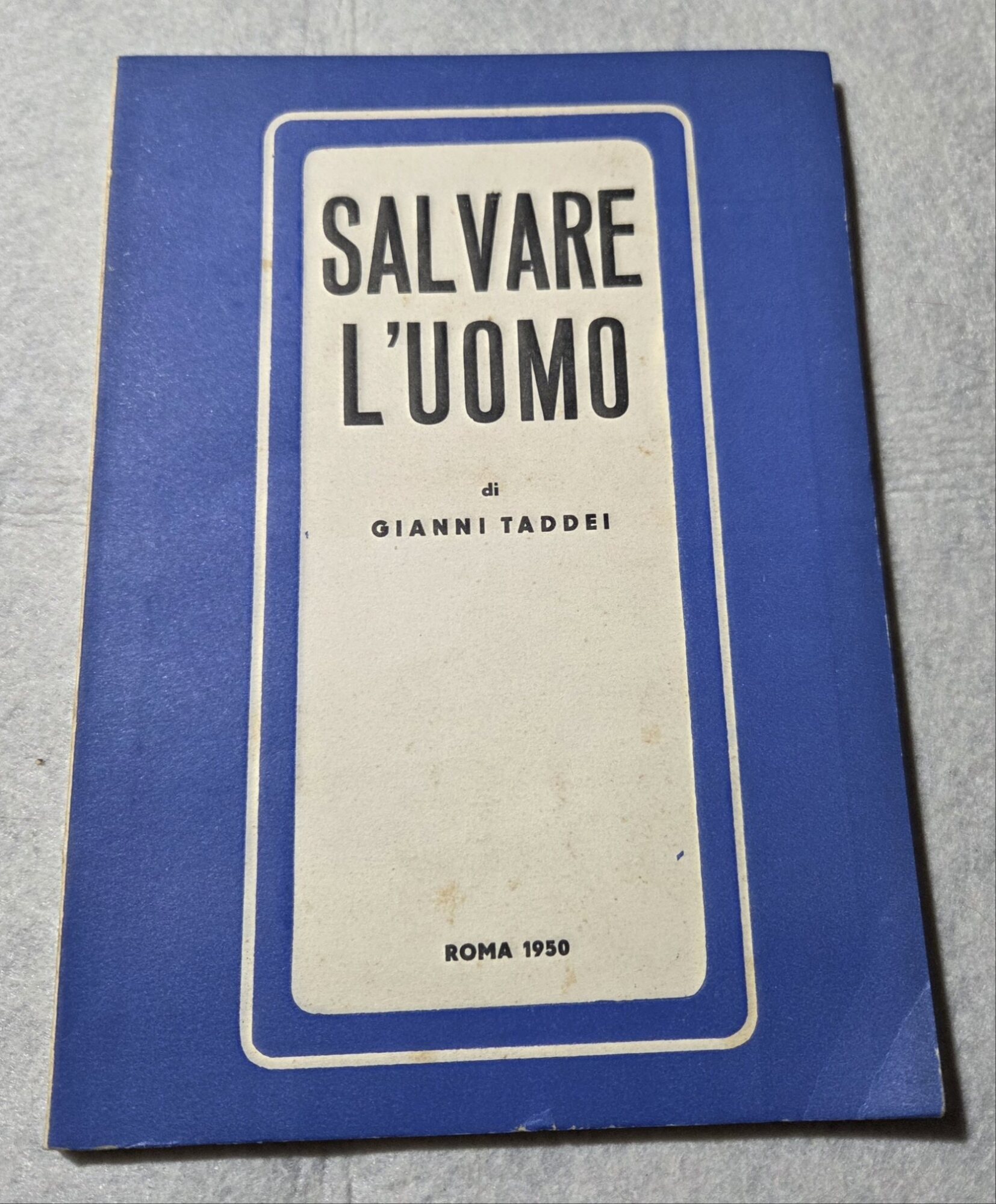 Salvare l'uomo