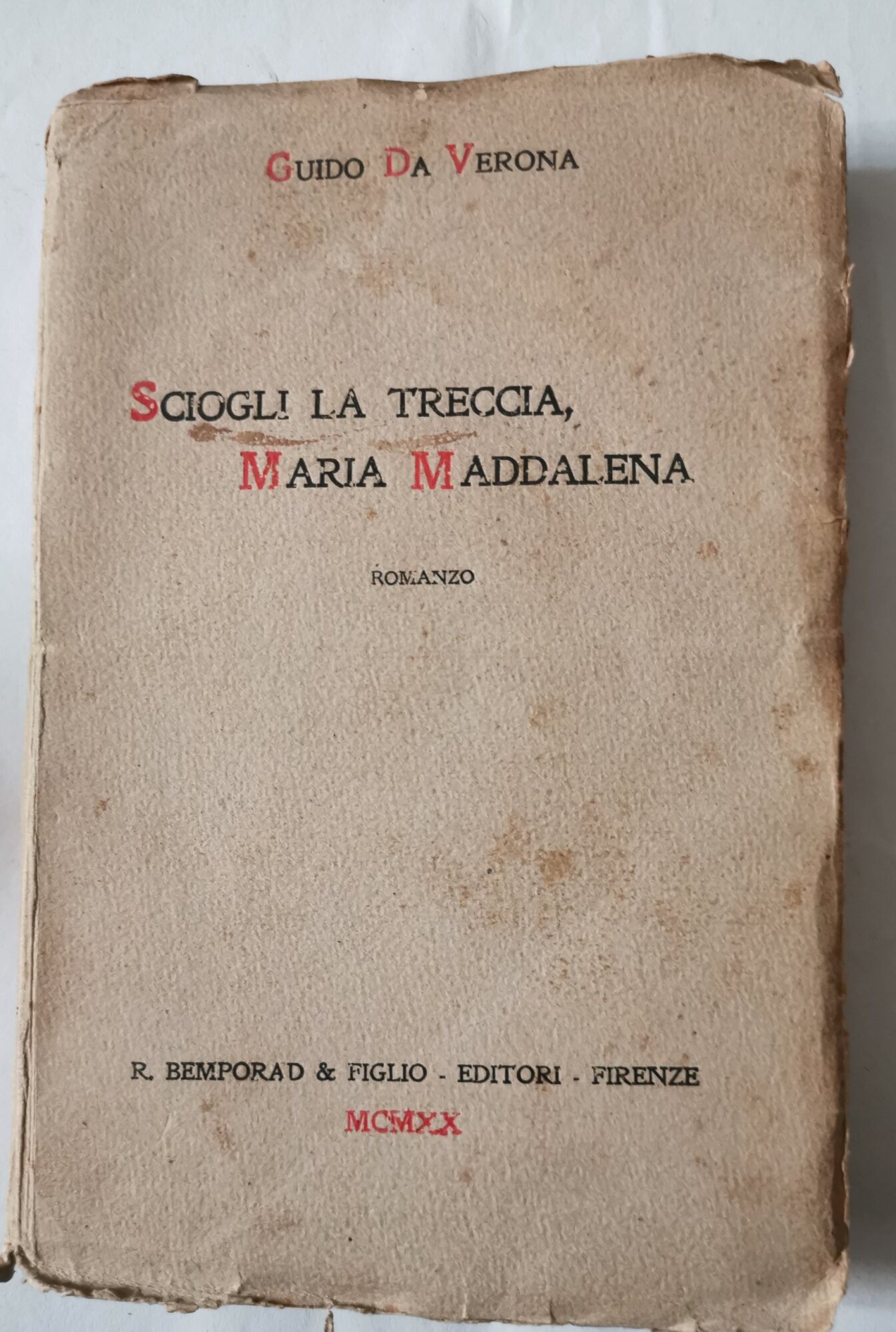 Sciogli la treccia Maria Maddalena