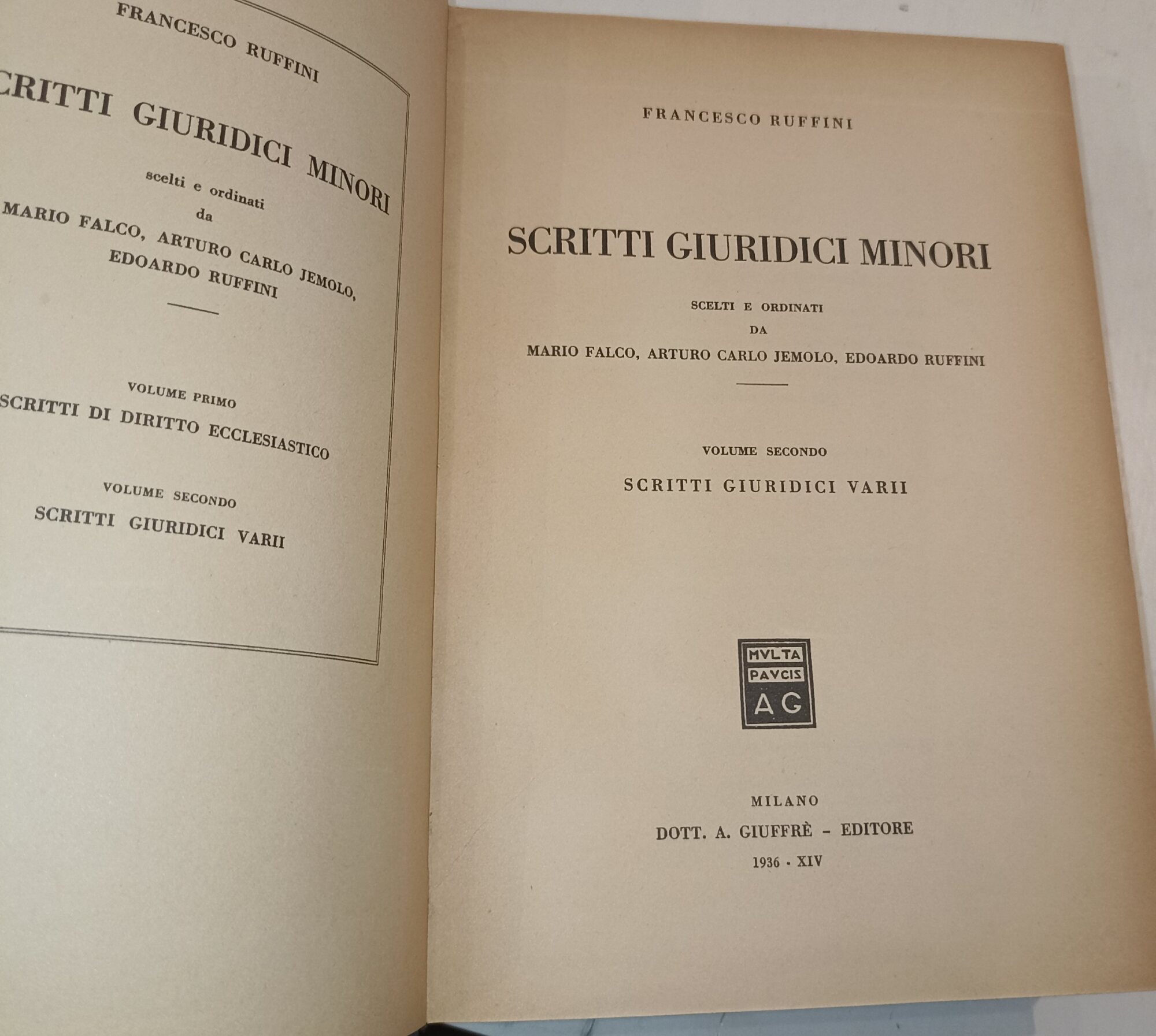 Scritti giuridici minori