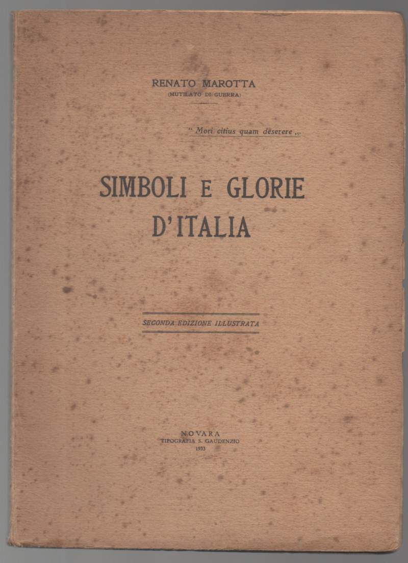 SIMBOLI E GLORIE D'ITALIA (1933)