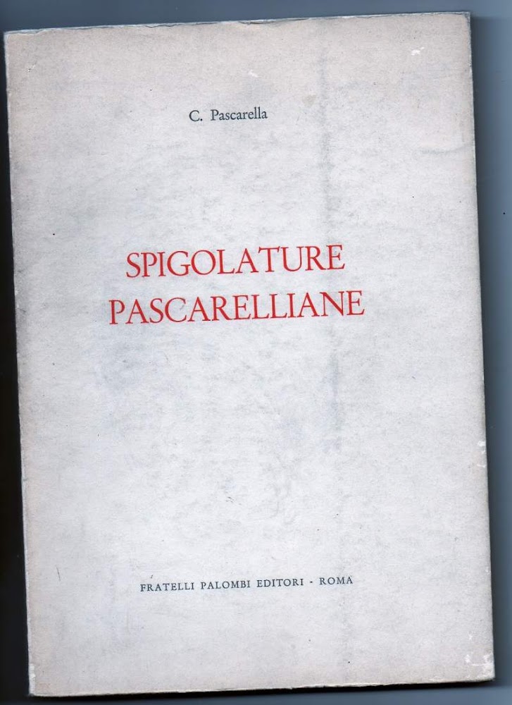 SPIGOLATURE PASCARELLIANE (1972)