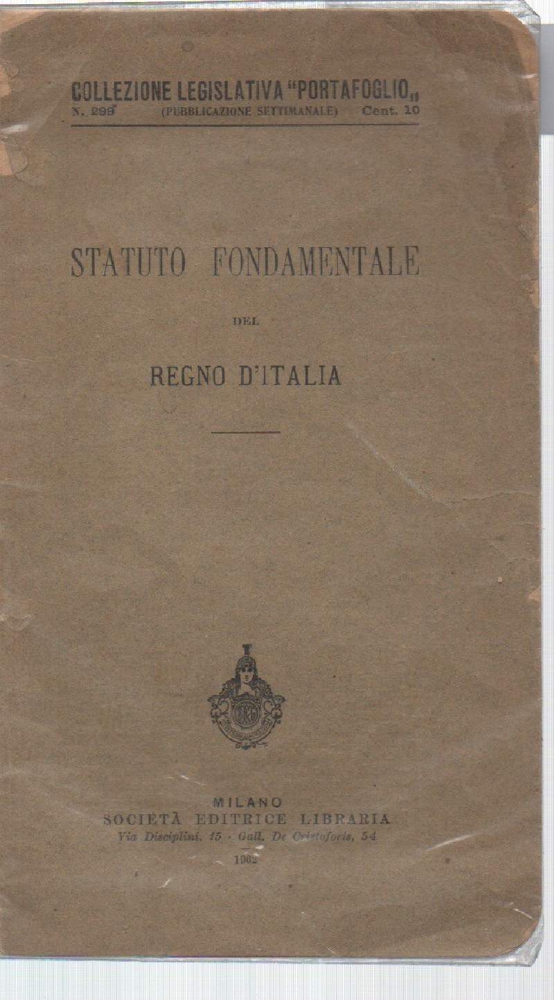 STATUTO FONDAMENTALE DEL REGNO D'ITALIA (1902)