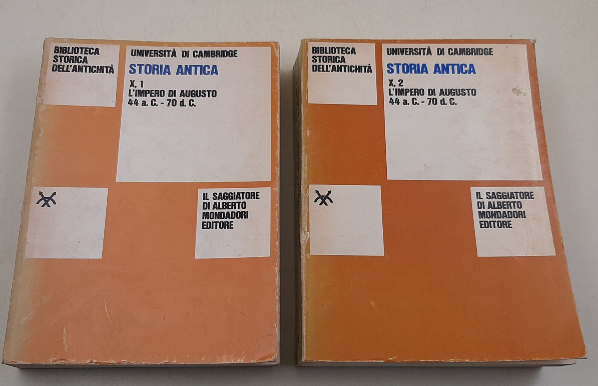 Storia antica: X, 1/2 l'impero di Augusto 44 a.C. - …