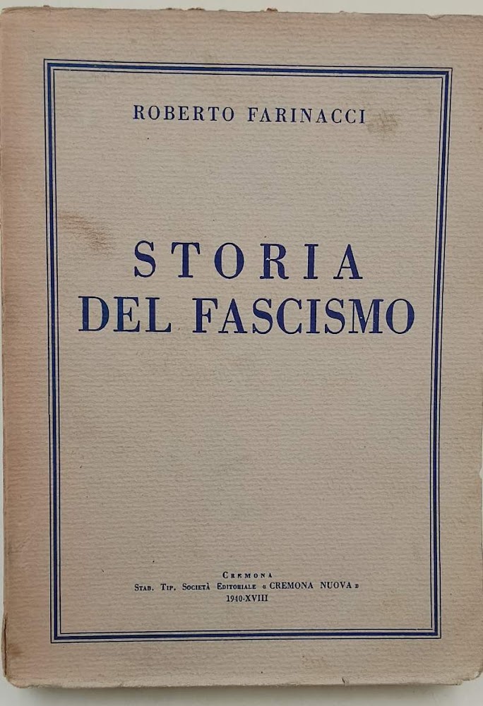 STORIA DEL FASCISMO(1940)