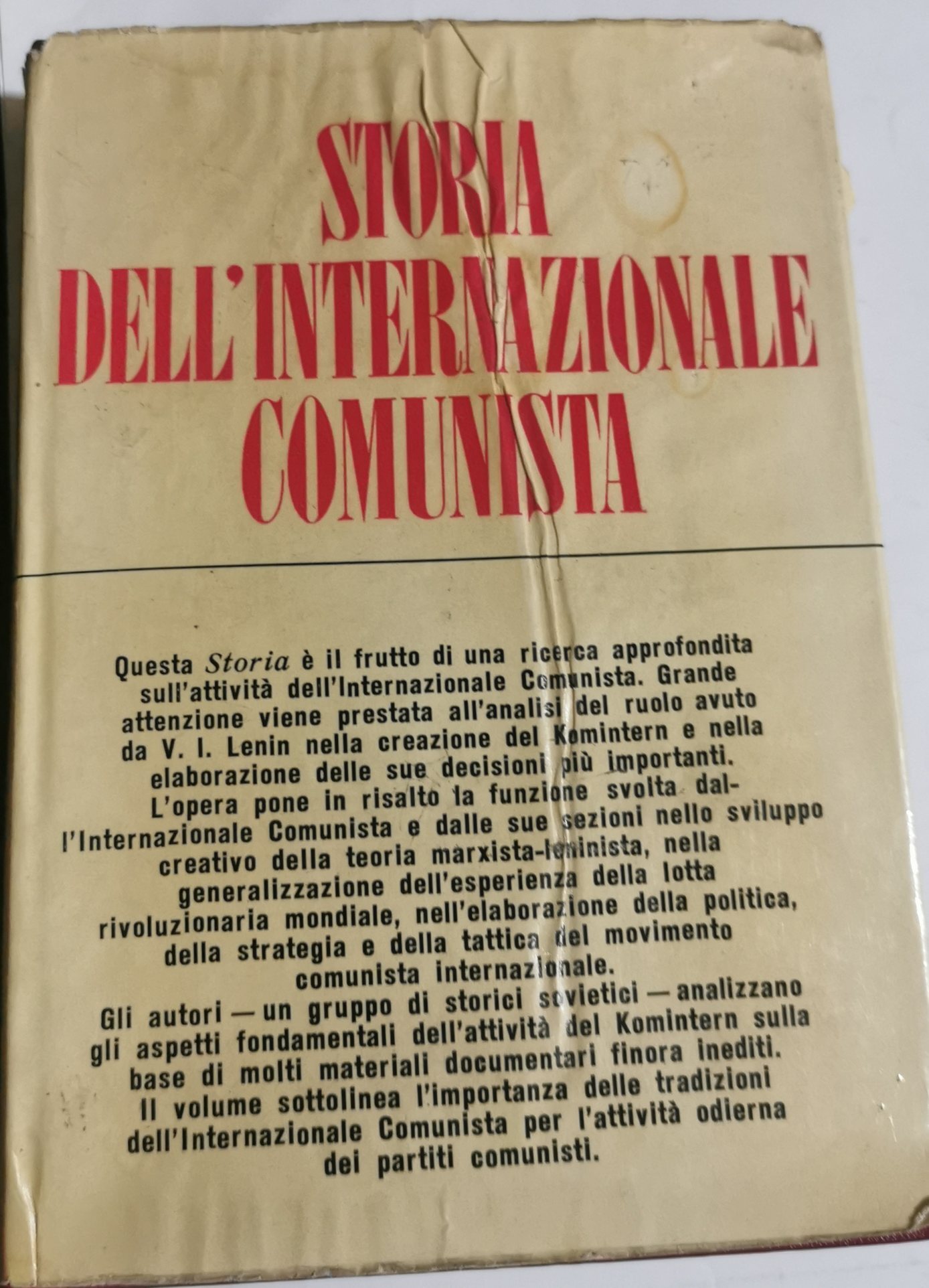 Storia dell'Internazionale Comunista