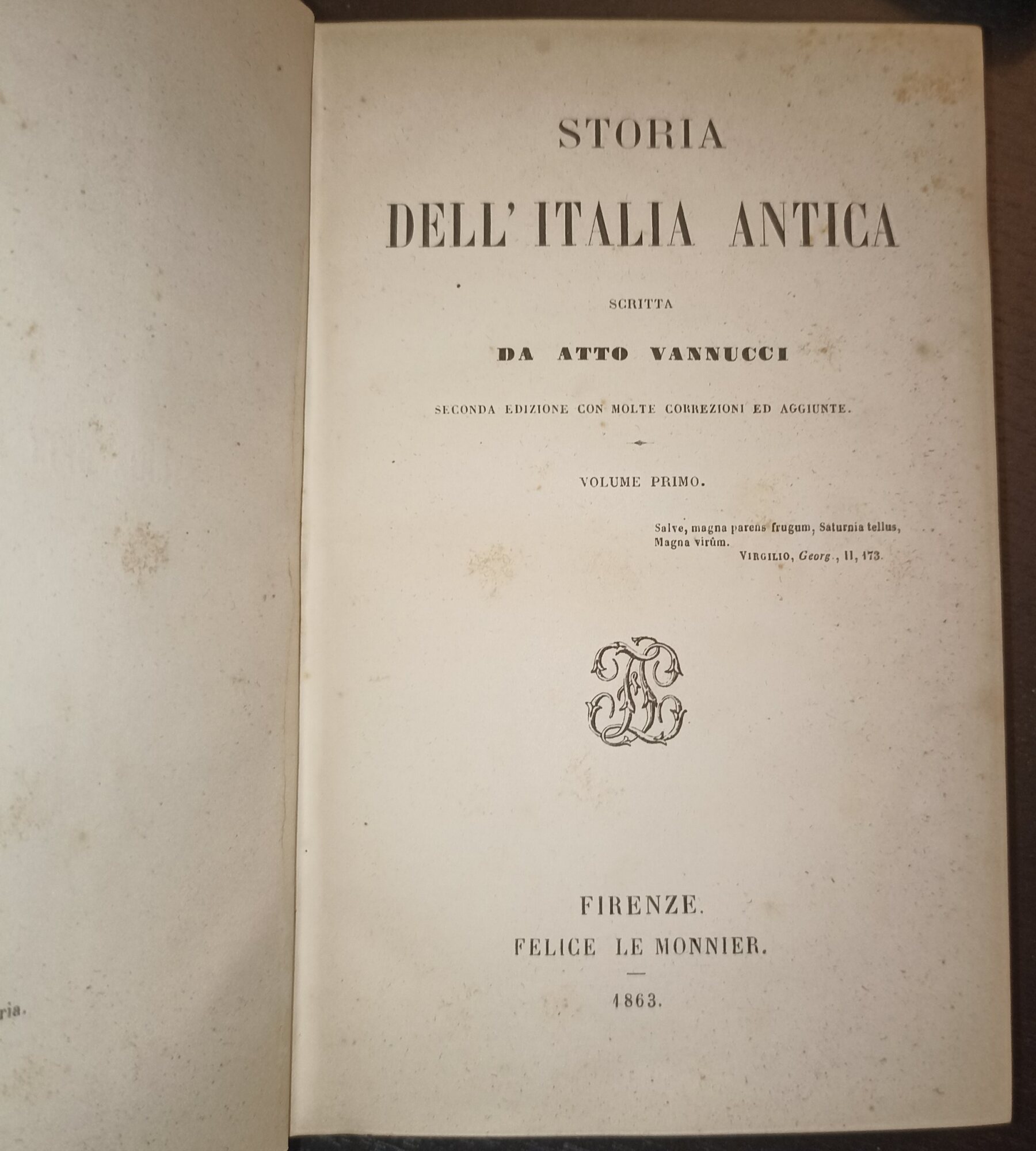 Storia dell'Italia antica- 4 voll.