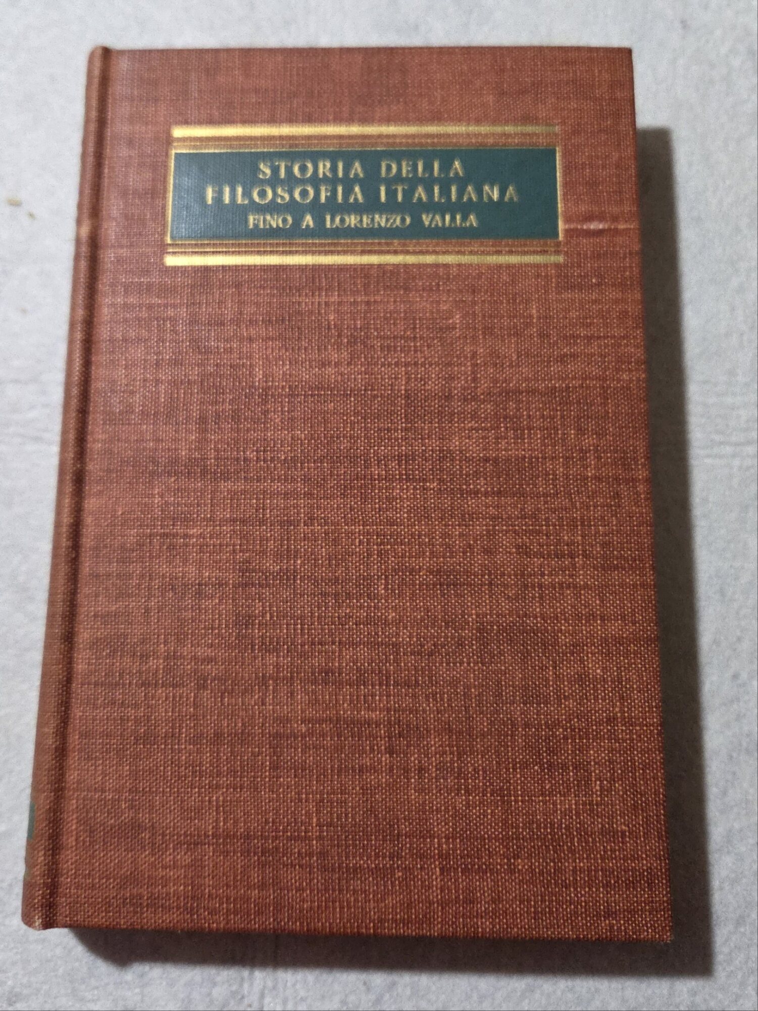 Storia della Filosofia Italiana ( fino a Lorenzo Valla )