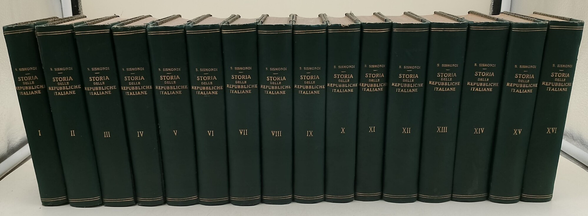 Storia delle Repubbliche Italiane dei secoli di mezzo- 16 tomi