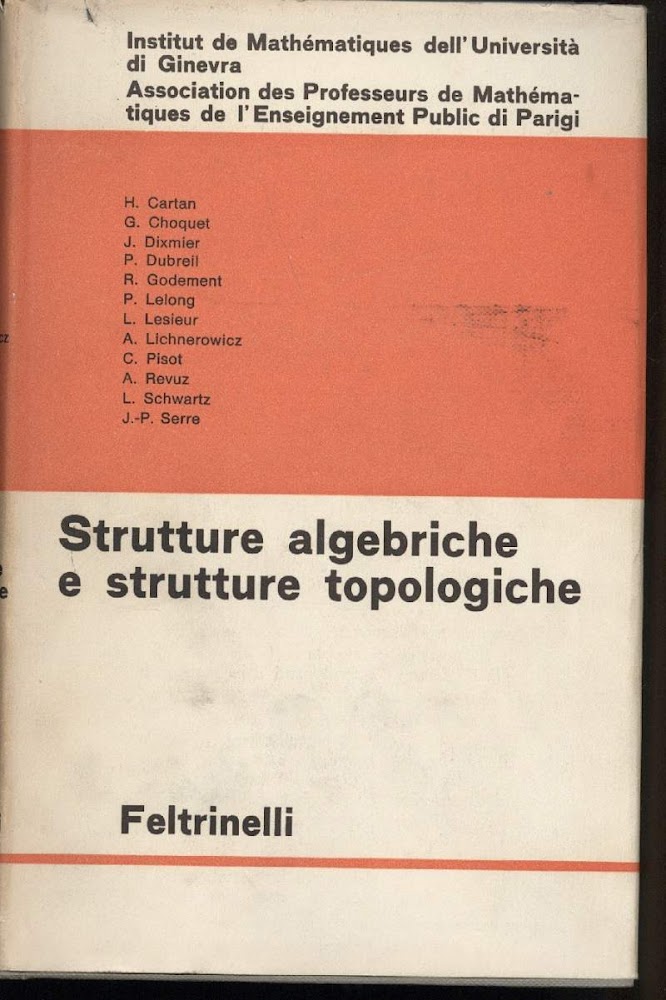 STRUTTURE ALGEBRICHE E STRUTTURE TOPOLOGICHE