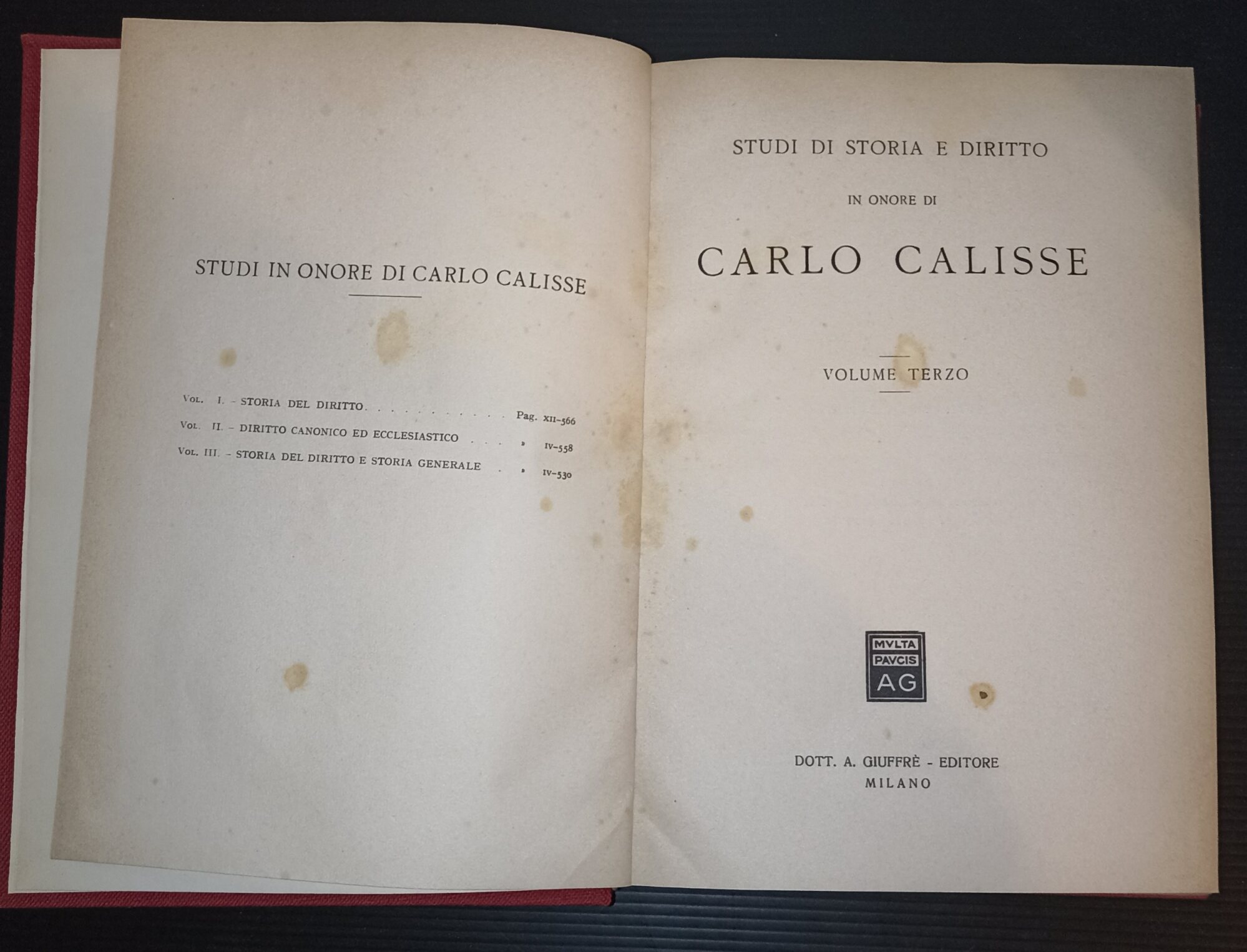 Studi di storia e di diritto in onore di Carlo …