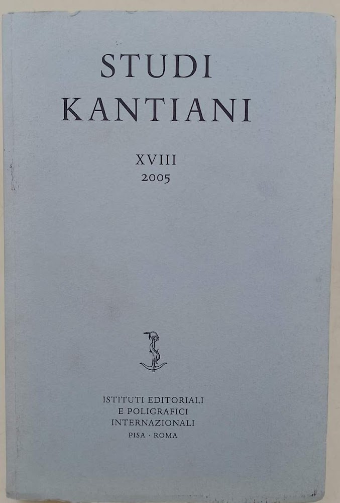 STUDI KANTIANI -XVIII-2005