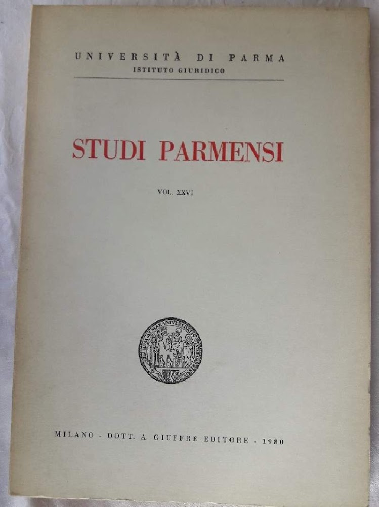 STUDI PARMENSI-VOL. XXVI(1980)