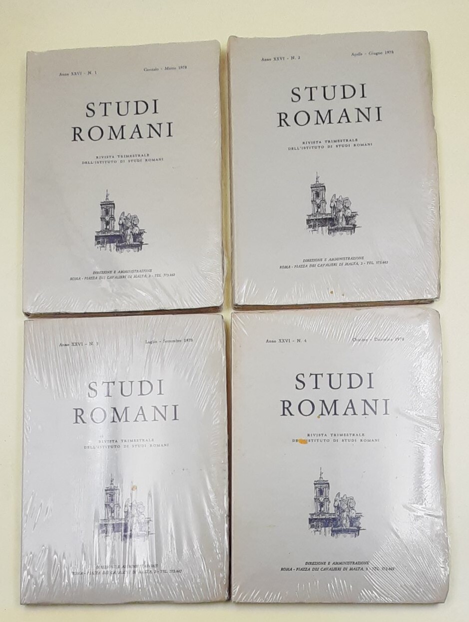 Studi Romani - Anno XXVI - Rivista trimestrale dell'Istituto di …