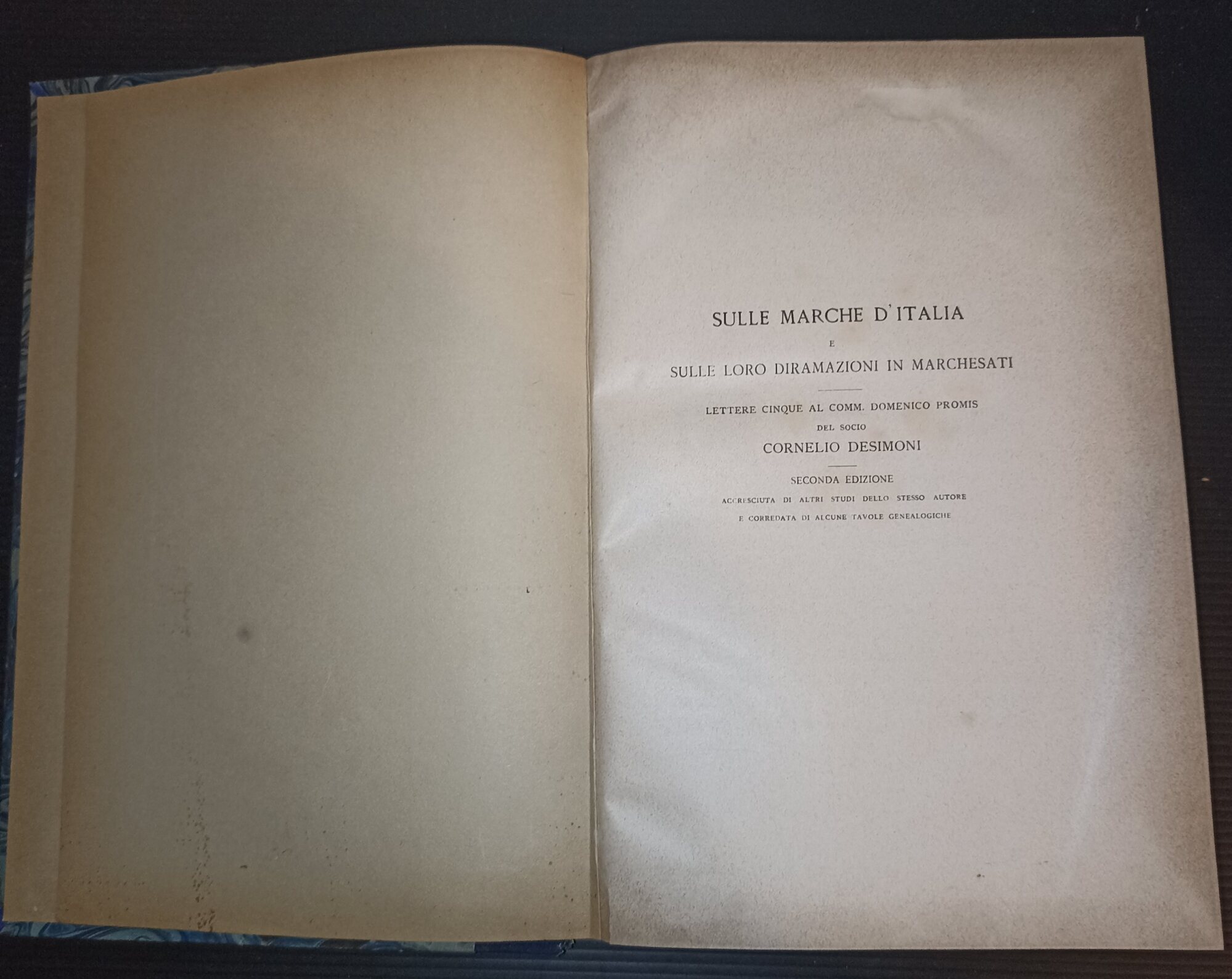 Sulle marche d'Italia e sulle loro diramazioni in marchesati. Lettere …