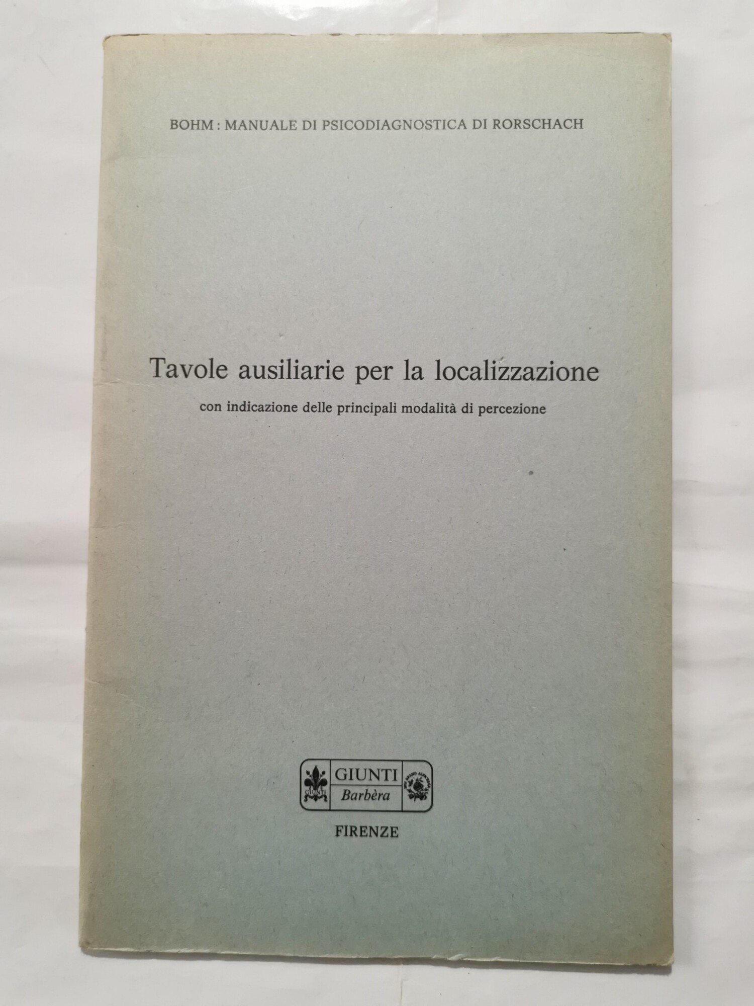 Tavole ausiliarie per la localizzazione con indicazione delle principali modalità …