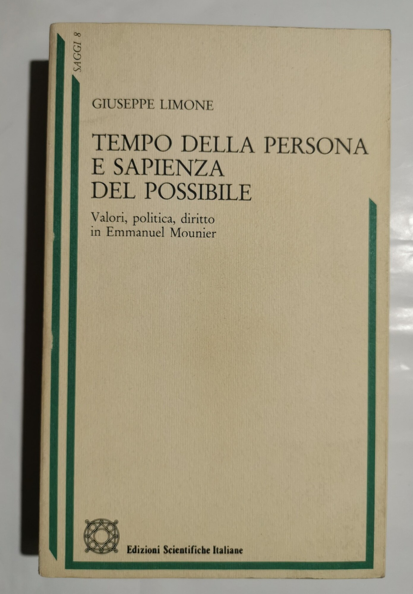 Tempo della persona e sapienza del possibile Vol.I'