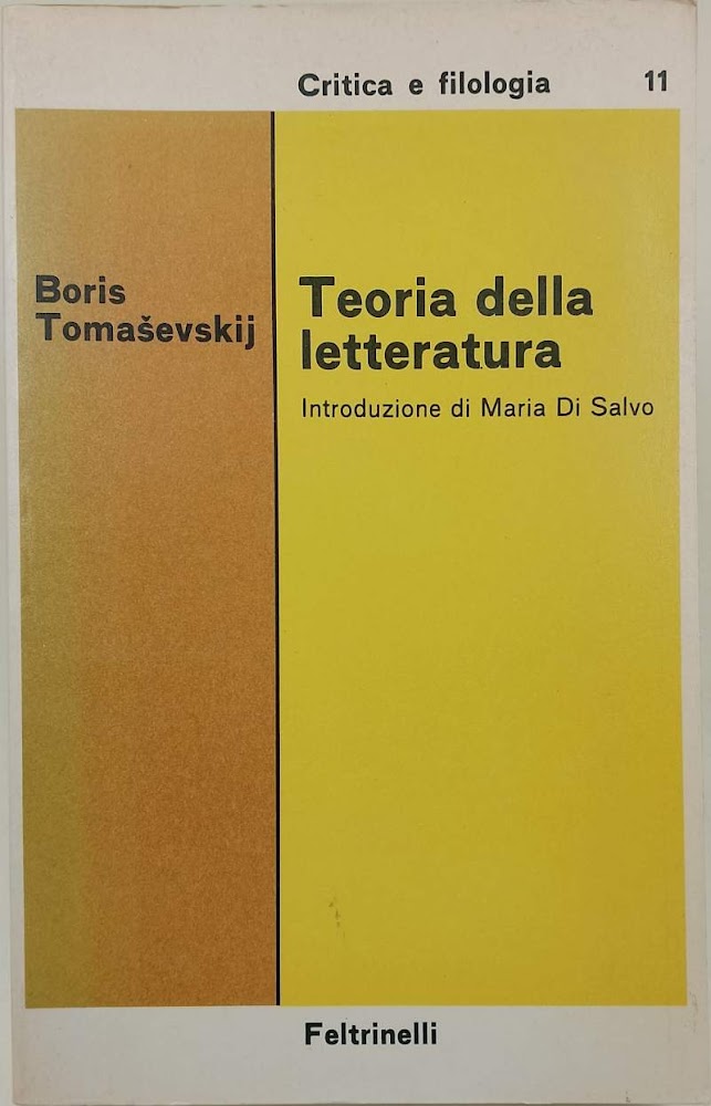 TEORIA DELLA LETTERATURA( 1978)
