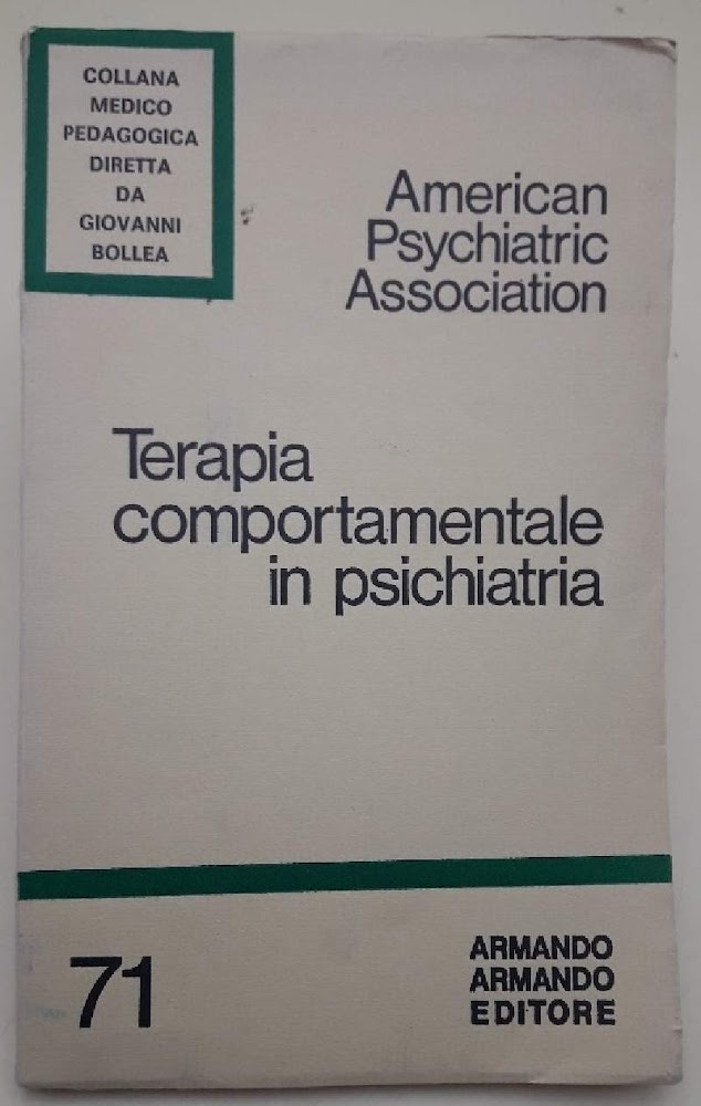 TERAPIA COMPORTAMENTALE IN PSICHIATRIA(1978)