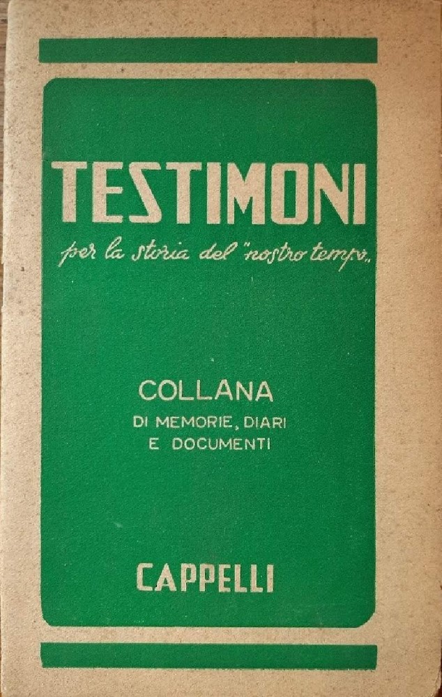 TESTIMONI - per la storia del nostro tempo(catalogo)