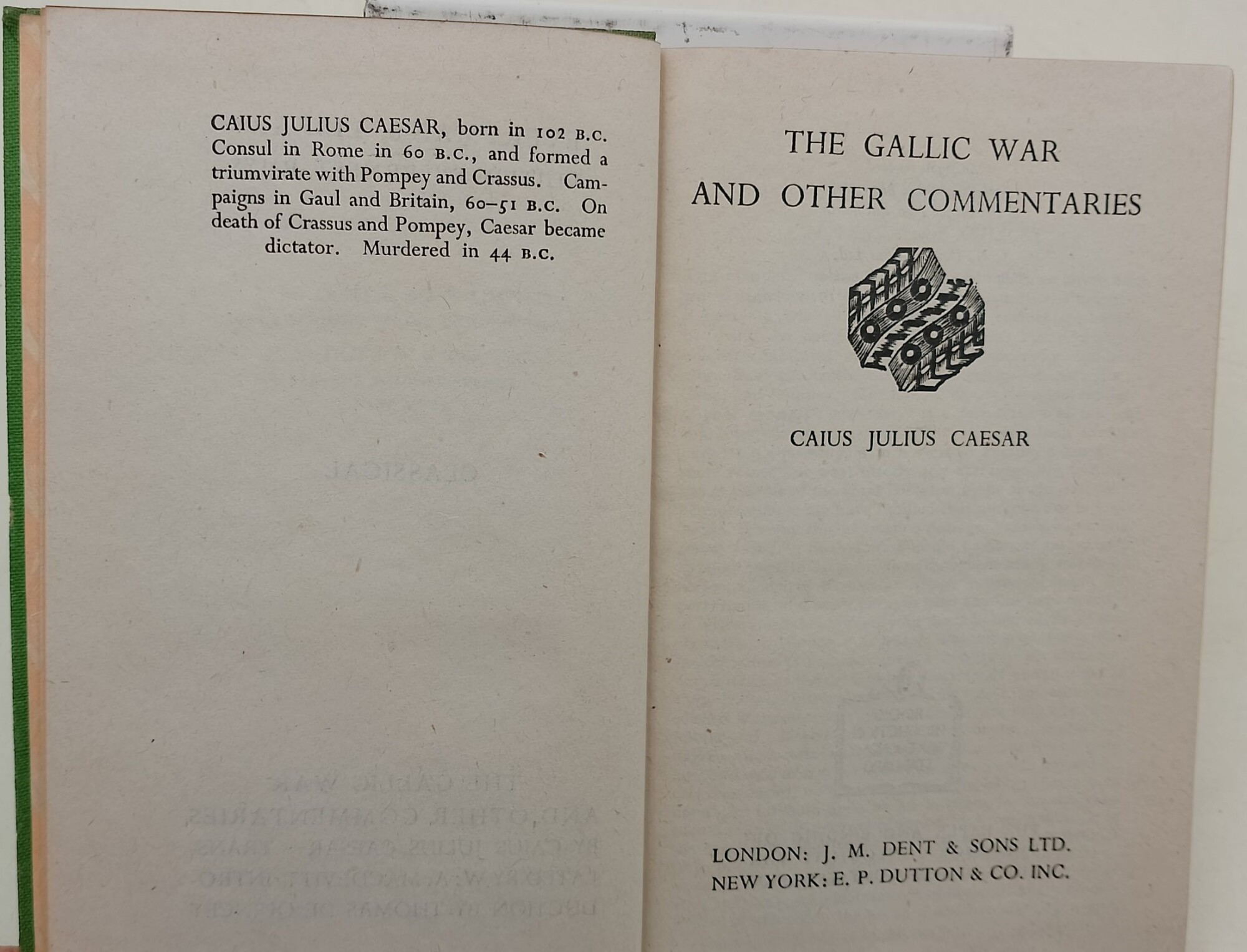 The Gallic war and other commentaries